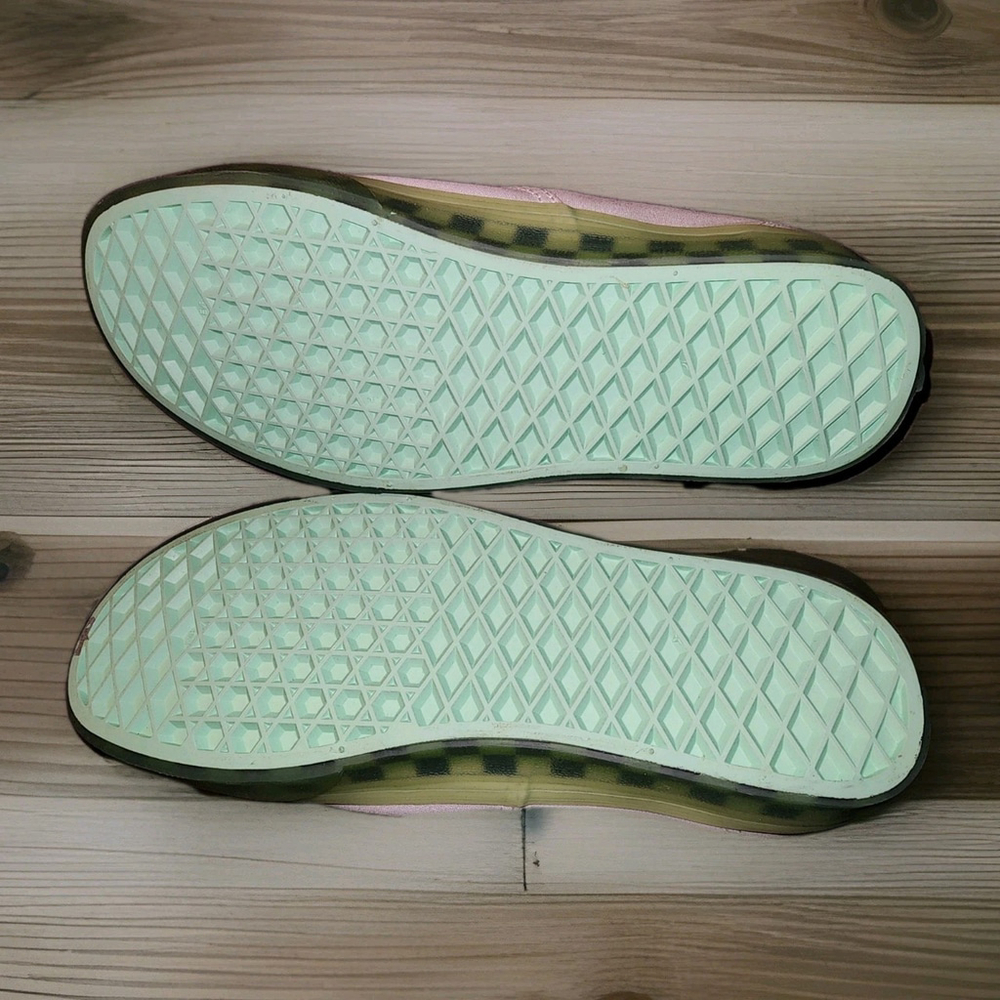 Vans Authentic White - Translucent Green Checkerb… - image 7